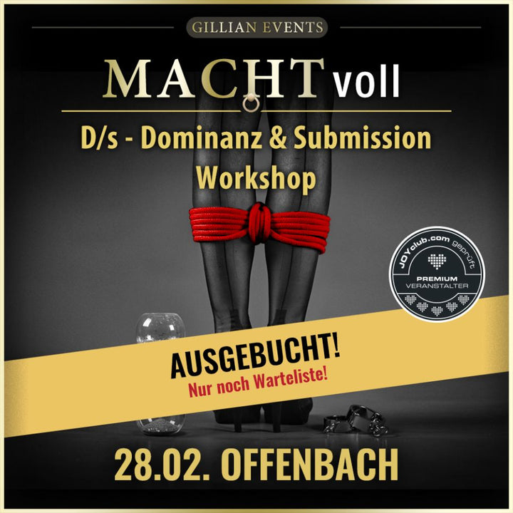MACHTvoll » Der aktive D/s – Dominanz &amp; Submission Workshop