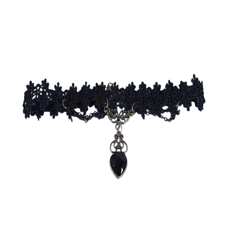 Gothic Halsband mit Spitzengeflecht