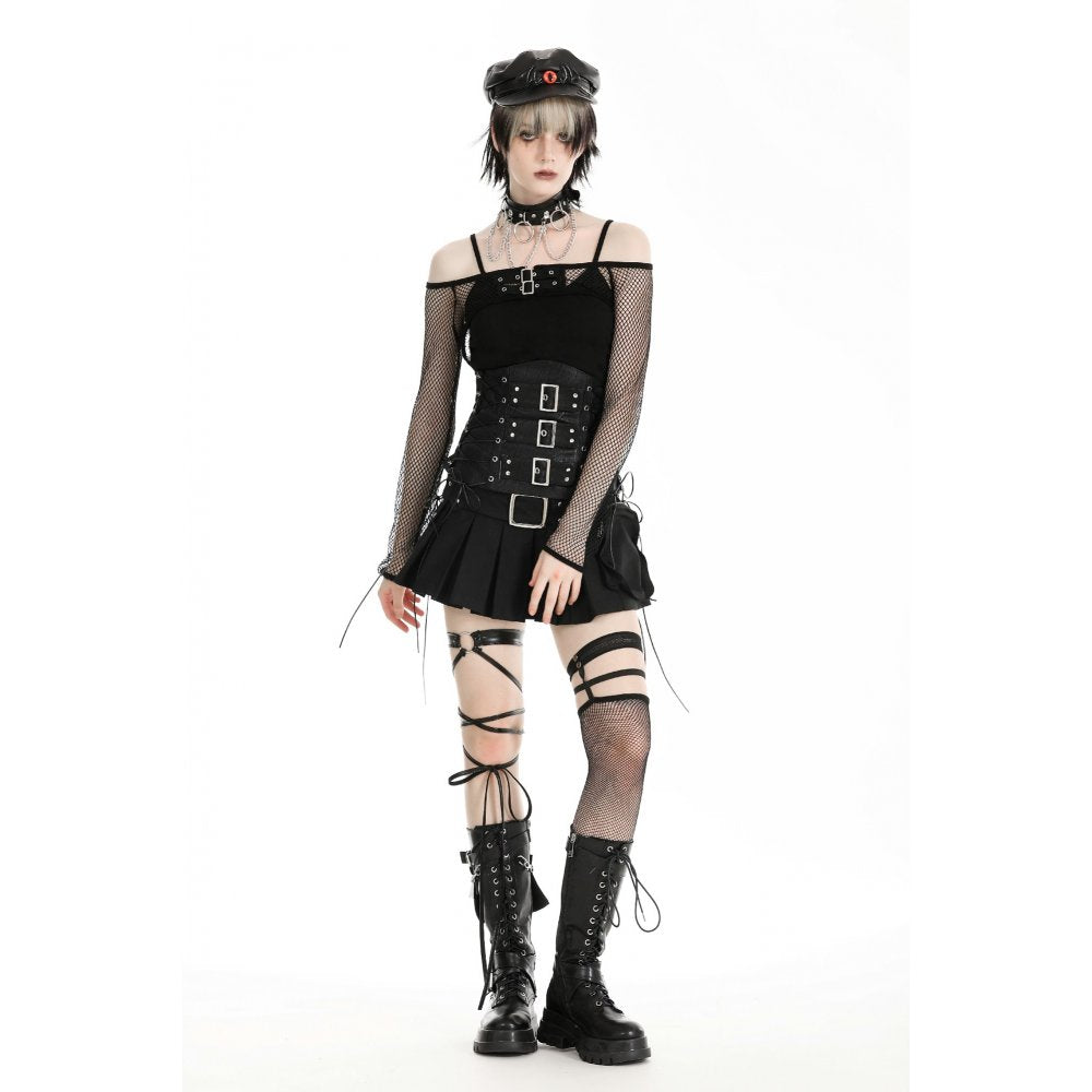 Midnight Veil – Punk Mesh Cape