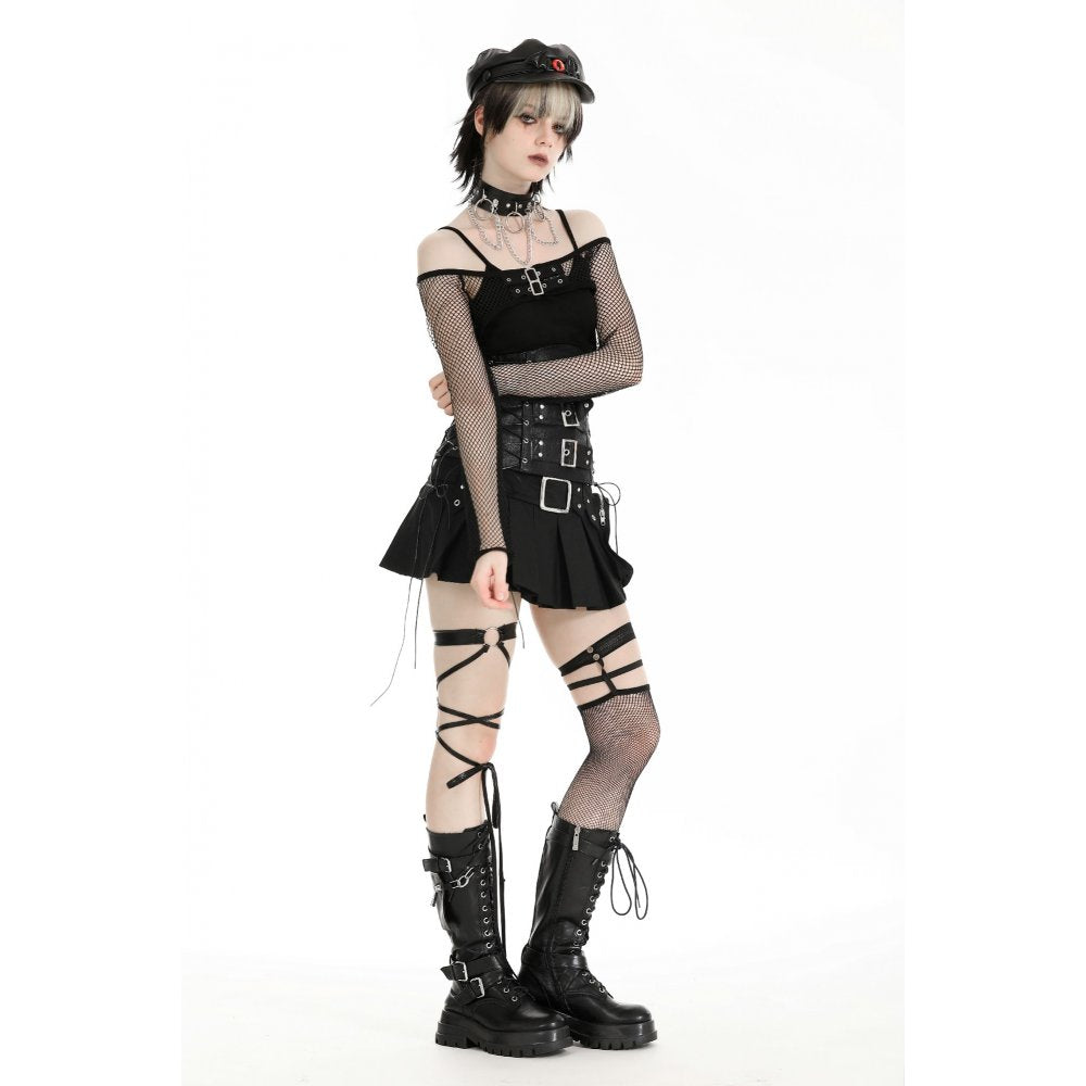 Midnight Veil – Punk Mesh Cape