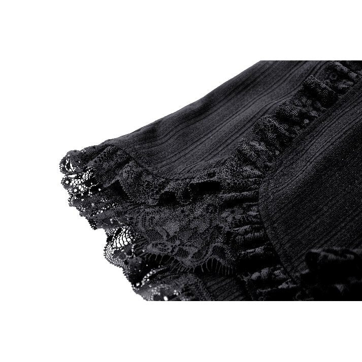 Velvet Noir – Shorts mit Spitzenflair