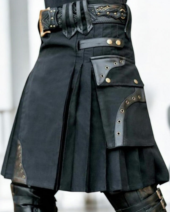 Legion Lust - Schottischer Kilt für Herren mit Gürtel & Tasche