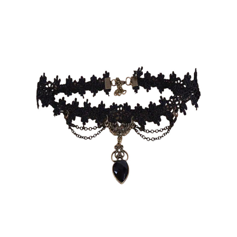 Gothic Halsband mit Spitzengeflecht | mySecretKey