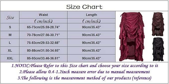 Steampunk – Asymmetrischer Rüschenrock