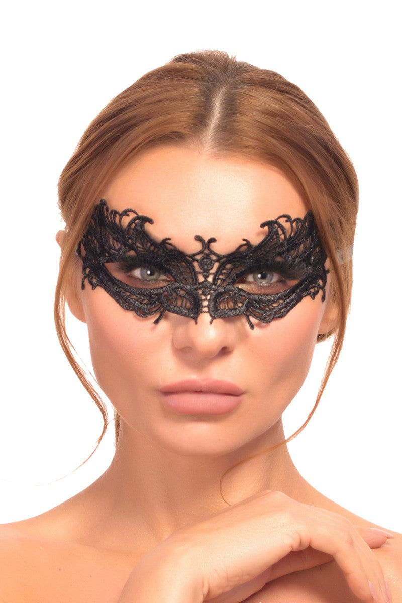schwarze Augenmaske A7782-0