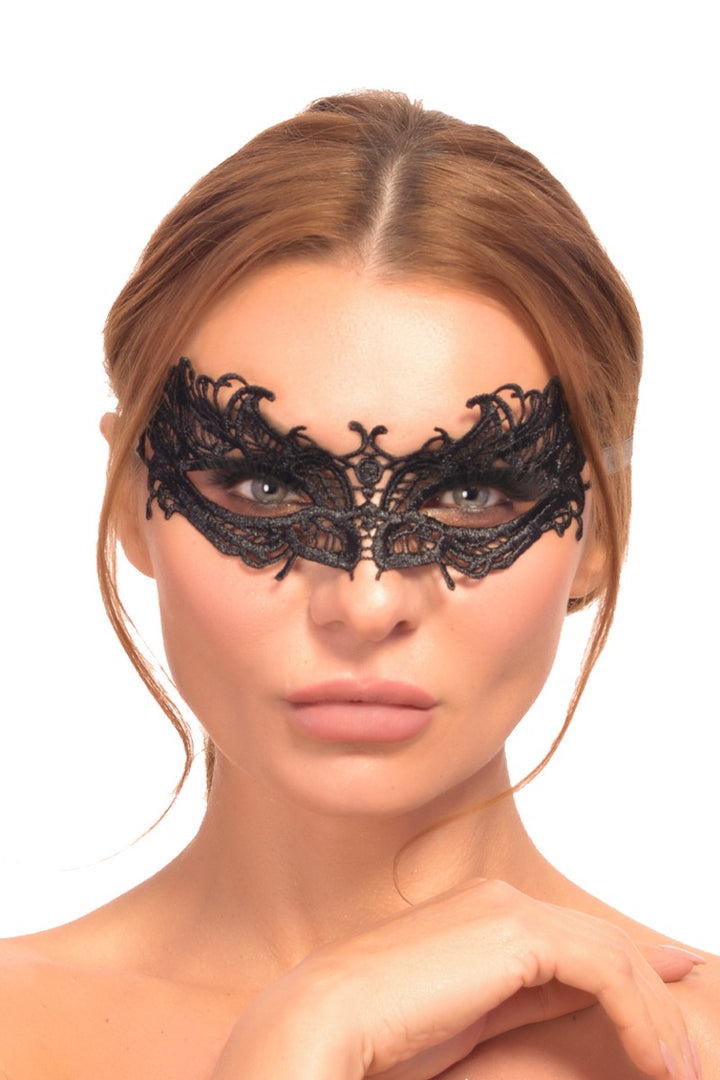 schwarze Augenmaske A7782-0