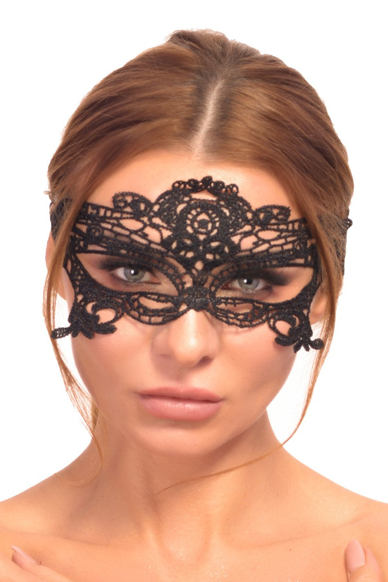schwarze Augenmaske A7784-0