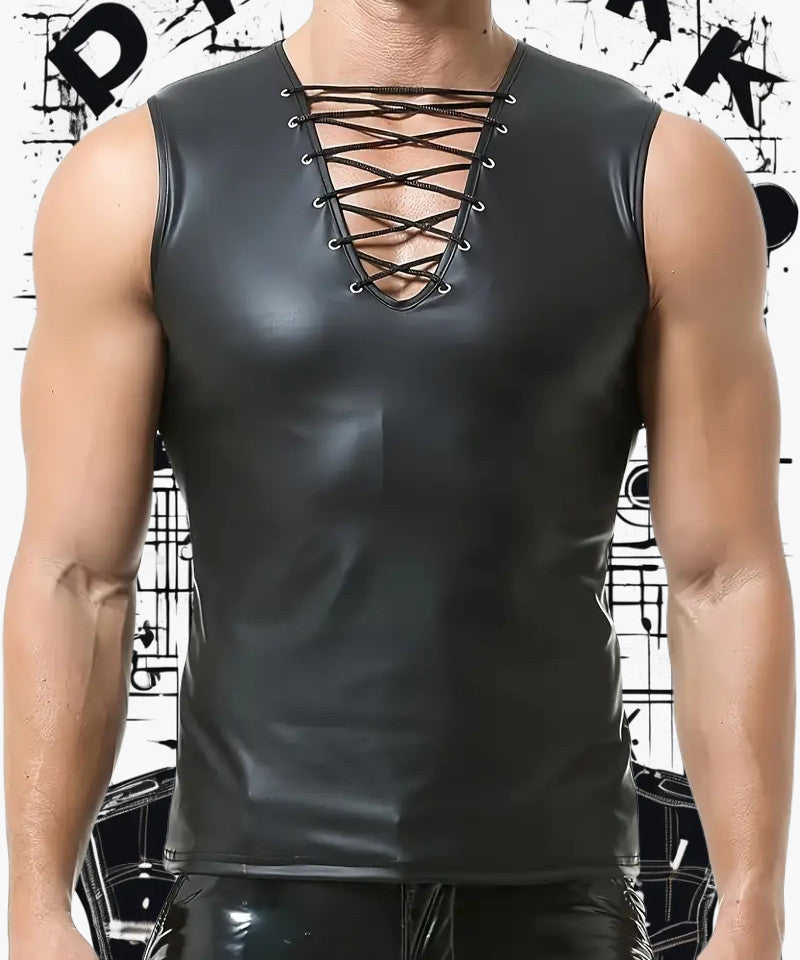 Performance Wear Body Shaper – Shirt im PU-Look