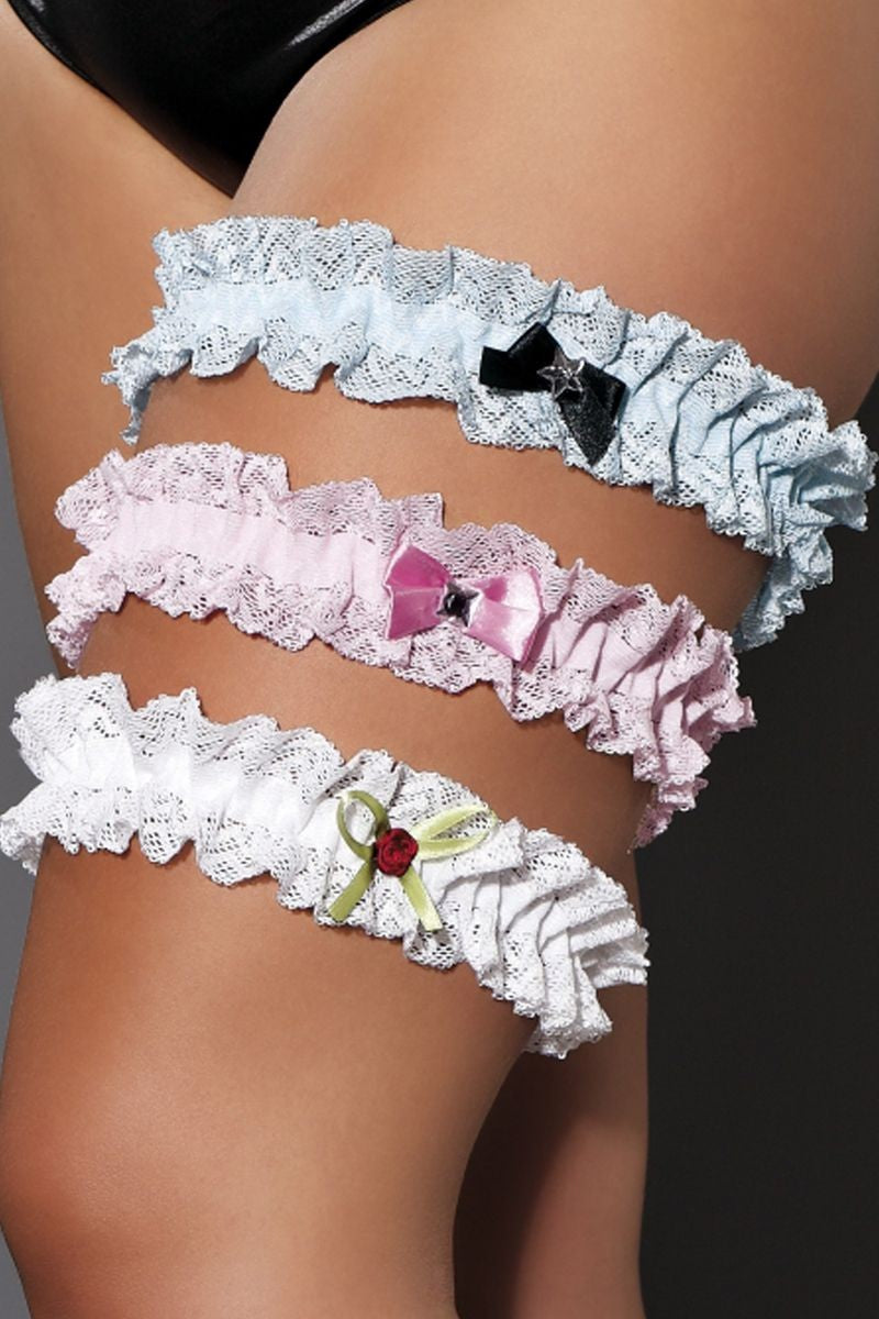 blaues Strumpfband M/1063 Iga 2XL/3XL von Andalea Dessous-0