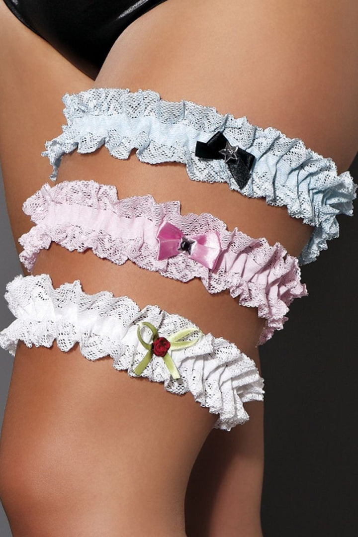 blaues Strumpfband M/1063 Iga 2XL/3XL von Andalea Dessous-0