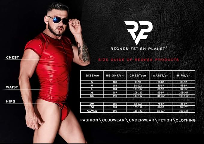 Regnes Fetish Planet Men's Bermuda Shorts Wetlook Black – Dungarees with Suspenders &amp; Lacing