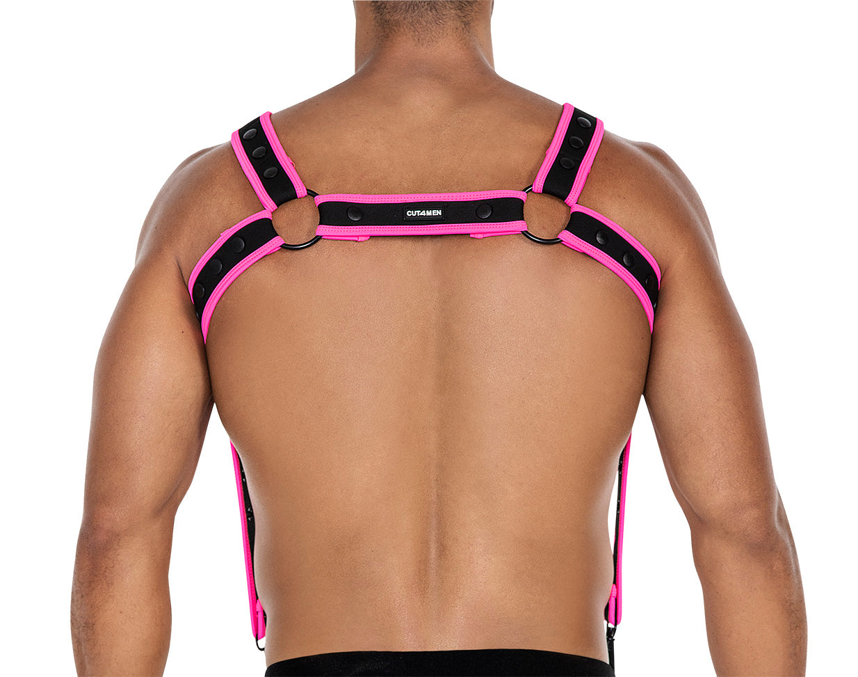 schwarz/neonpinker Brust-Harness 05 - OS-2