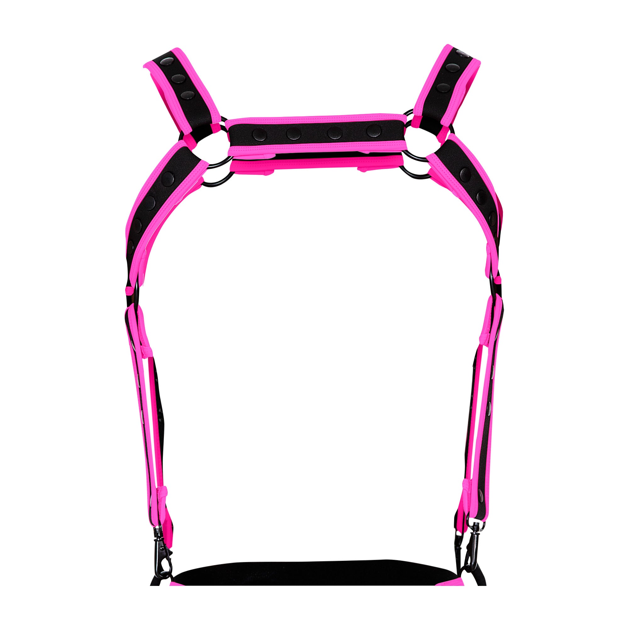 schwarz/neonpinker Brust-Harness 05 - OS-3