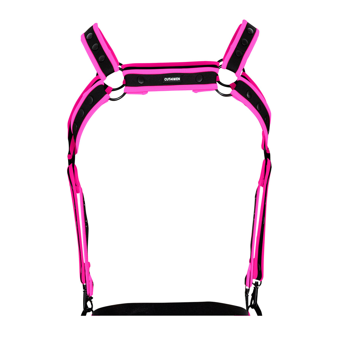 schwarz/neonpinker Brust-Harness 05 - OS-4