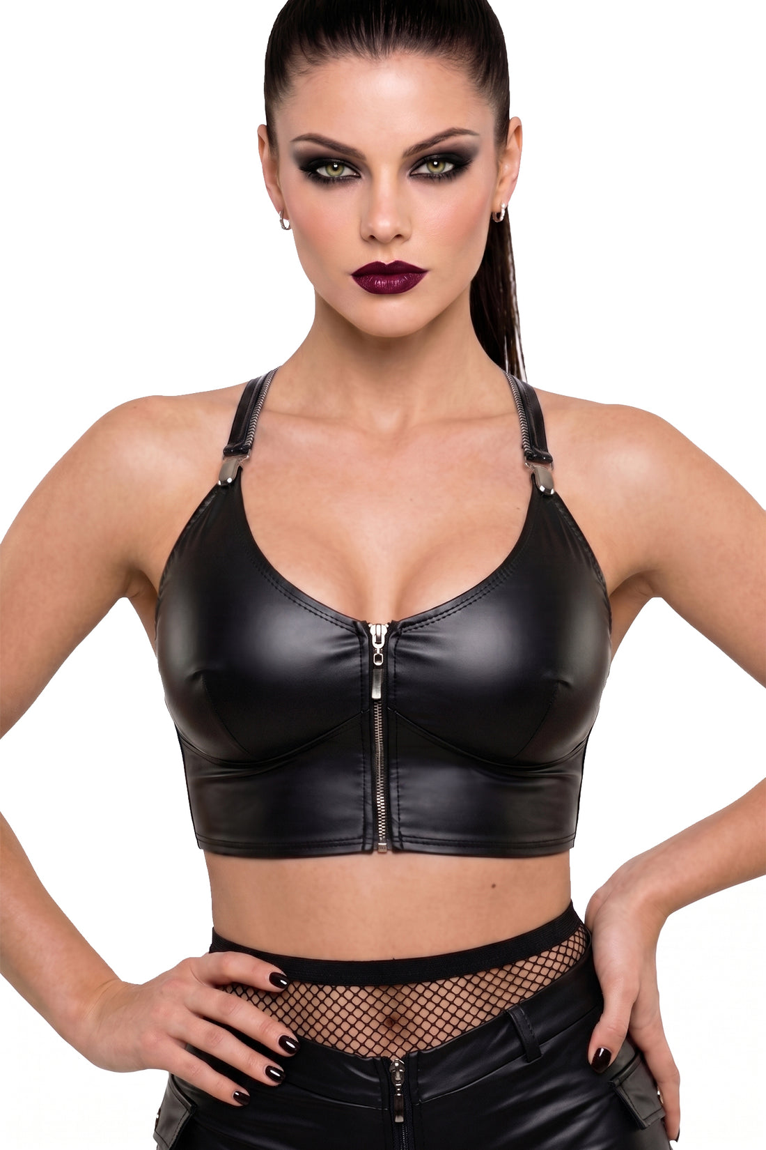 schwarzes Damen-Top DDAlice001 - 2XL-2