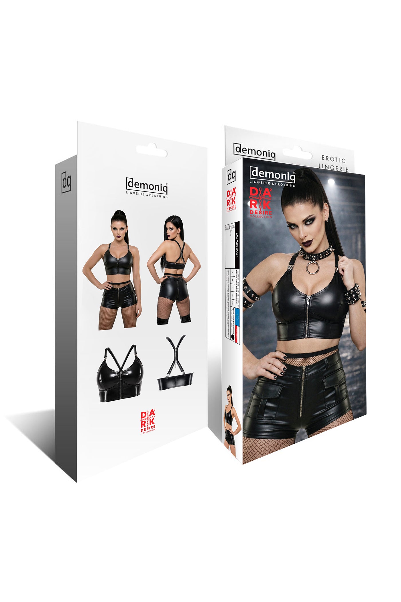 schwarzes Damen-Top DDAlice001 - 2XL-7