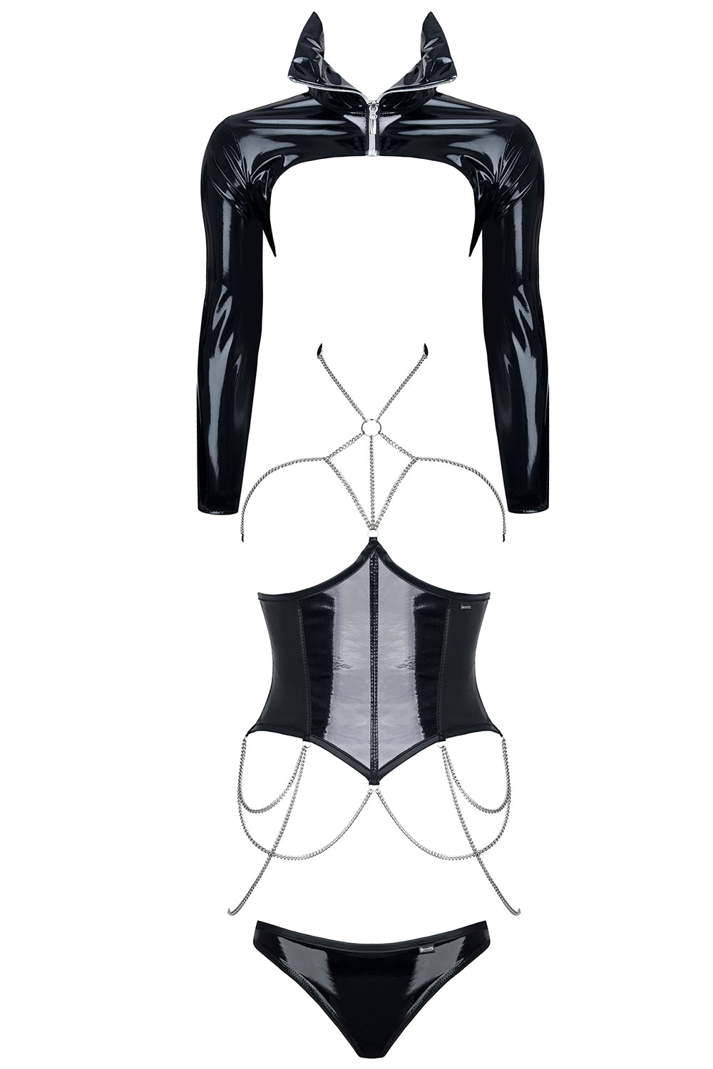 schwarzes Set DE443 - XXL von Demoniq-1