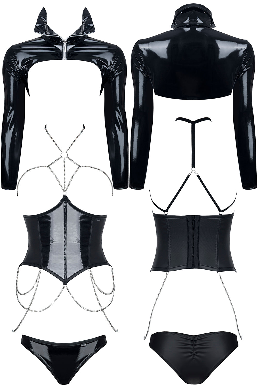 schwarzes Set DE443 - XXL von Demoniq-5