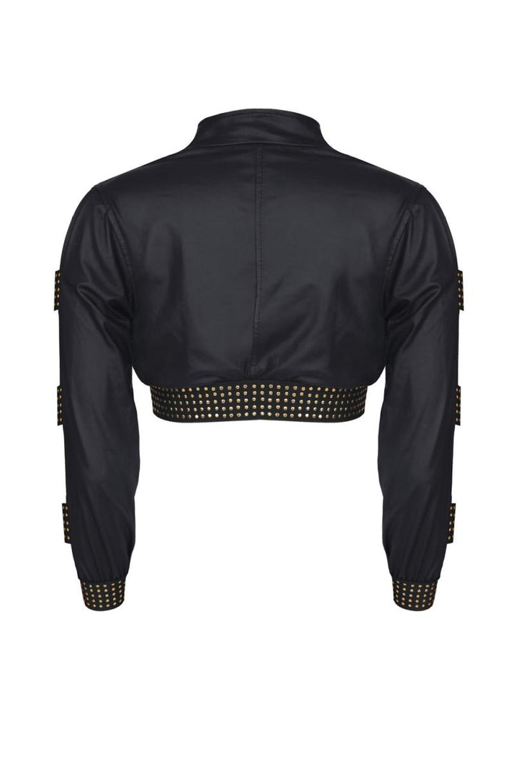 schwarzer kurze Damen Jacke CBMartha001 - 2XL-1