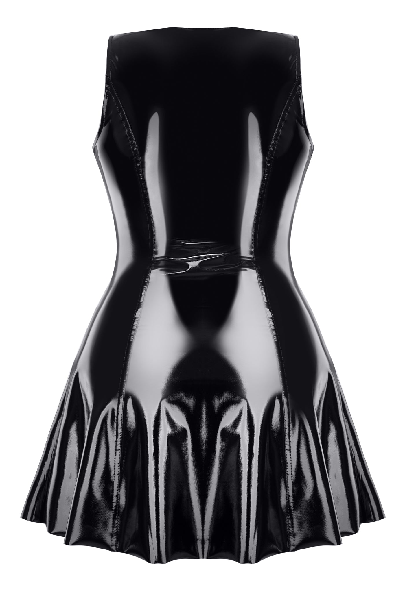 schwarzes PVC Miniklied TDPerlita001 - 2XL