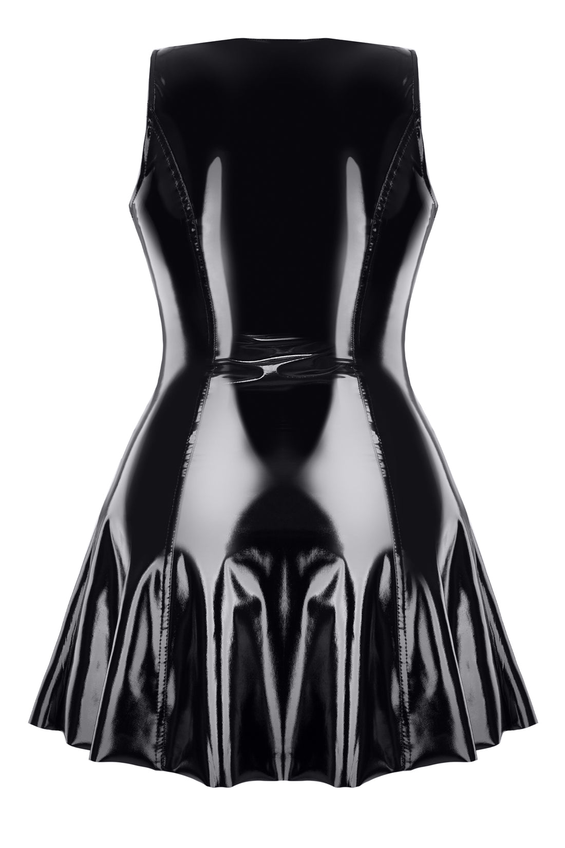 schwarzes PVC Miniklied TDPerlita001 - 2XL