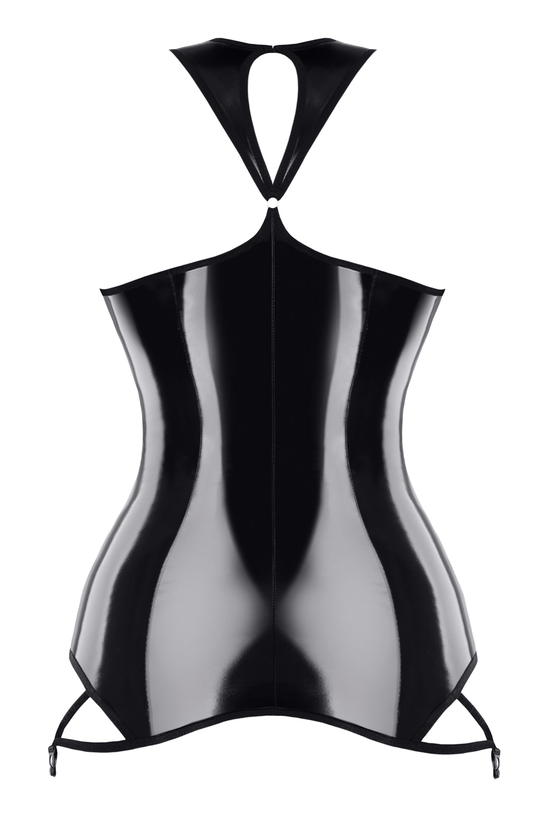 black vinyl mini dress TDXanna001 - 2XL-1