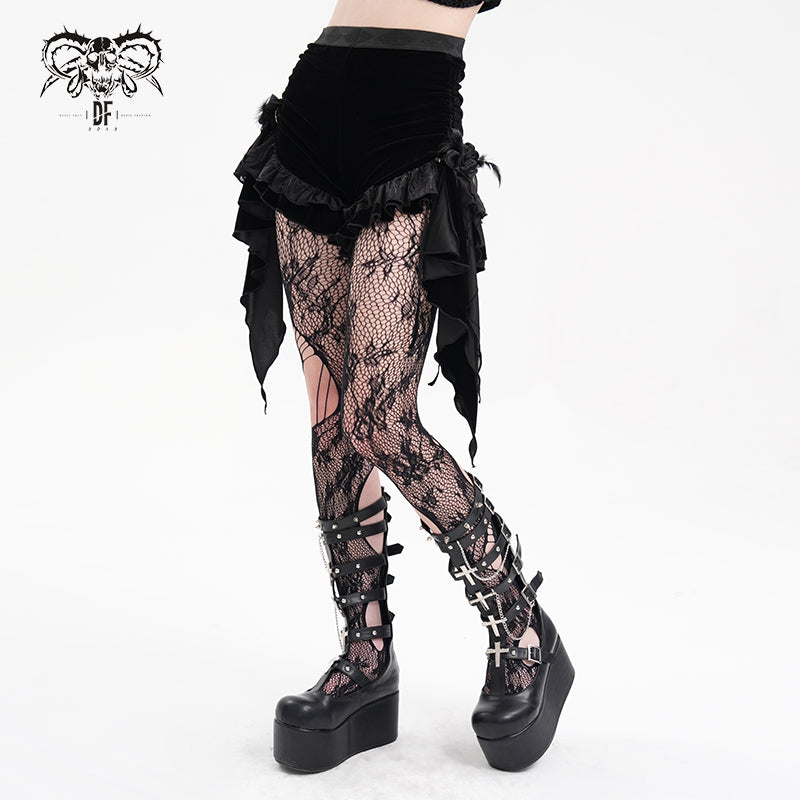 Gothic Velvet Shorts