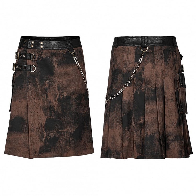 Druckknopf- und D-Ring-Details am Bund des Rocks