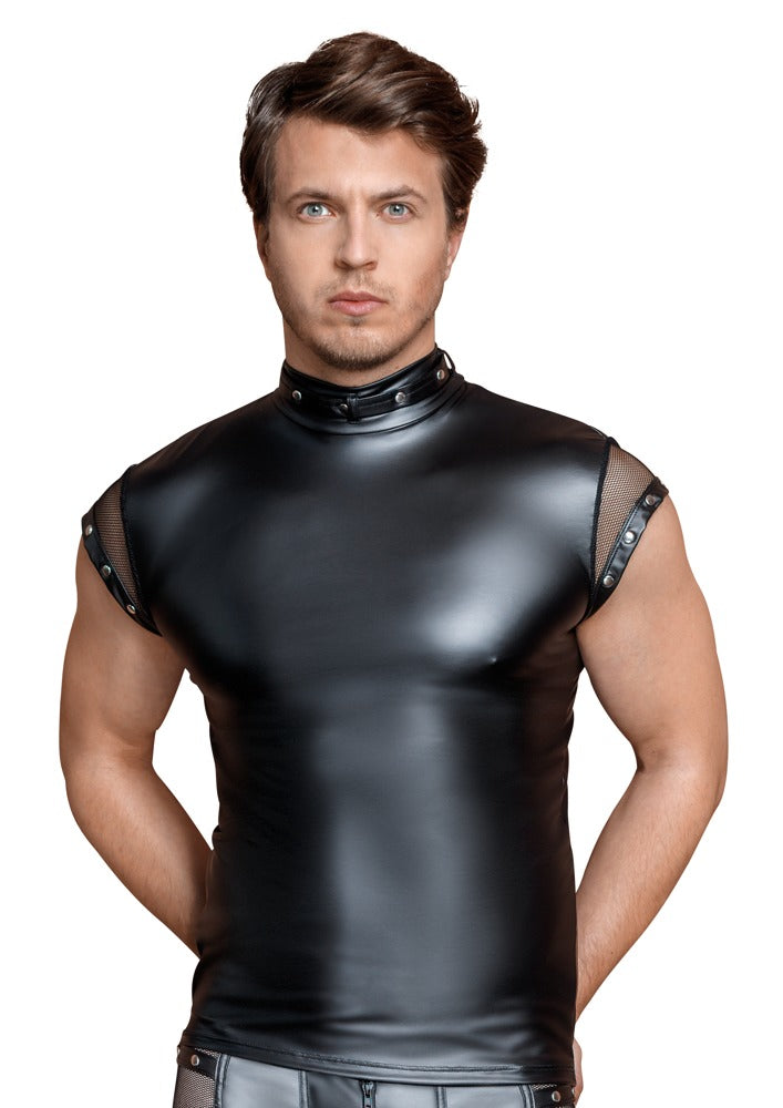 Abnehmbare Halsfessel mit metallischen Nieten – Fetisch-Accessoire für individuelle Looks.