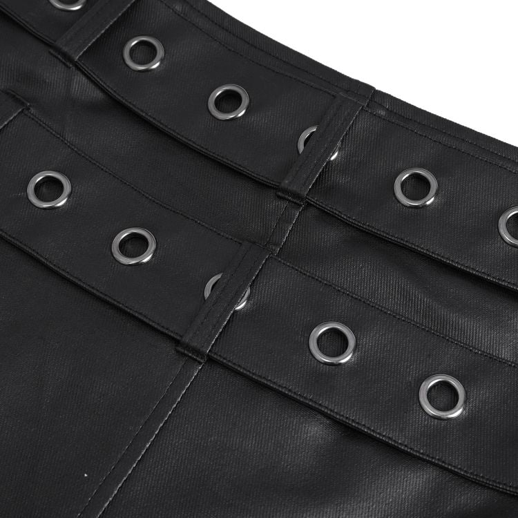 Devil Fashion schwarzer Gothic-Herrenkilt