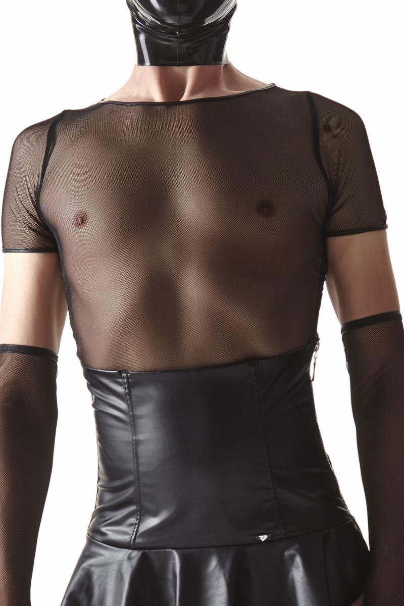Transparentes Herren Netzshirt für Fetish & Clubwear