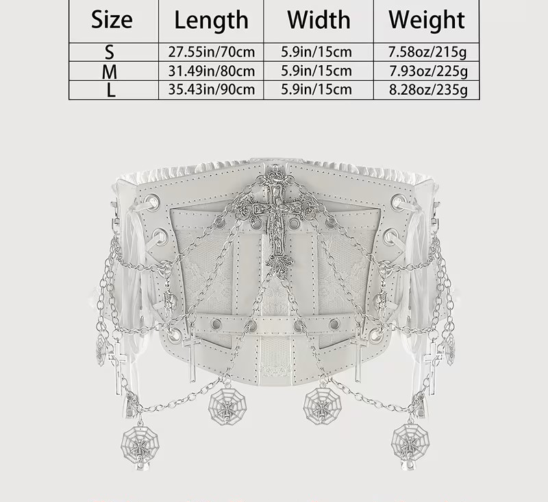 taillenguertel-spinnennetz-schädel-motive
