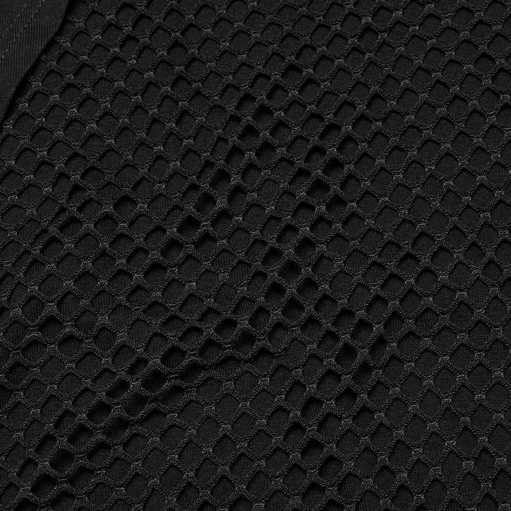 Punk Rave ärmelloses Top schwarz mit Kapuze und Ringen