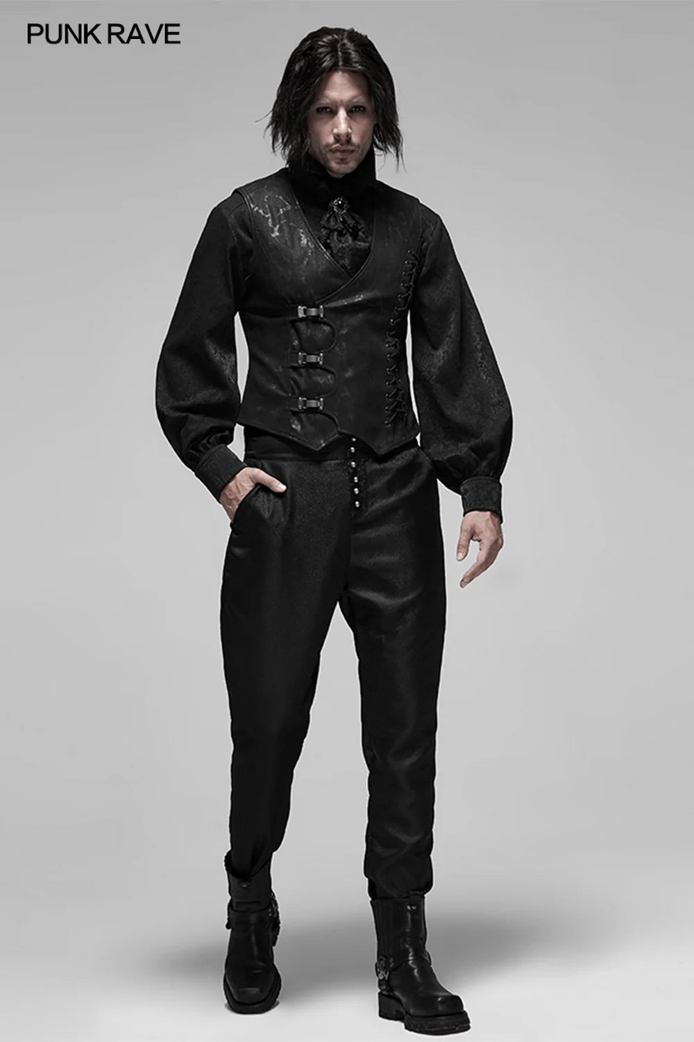 Gothic Herren Outfit mit Punk Rave Weste