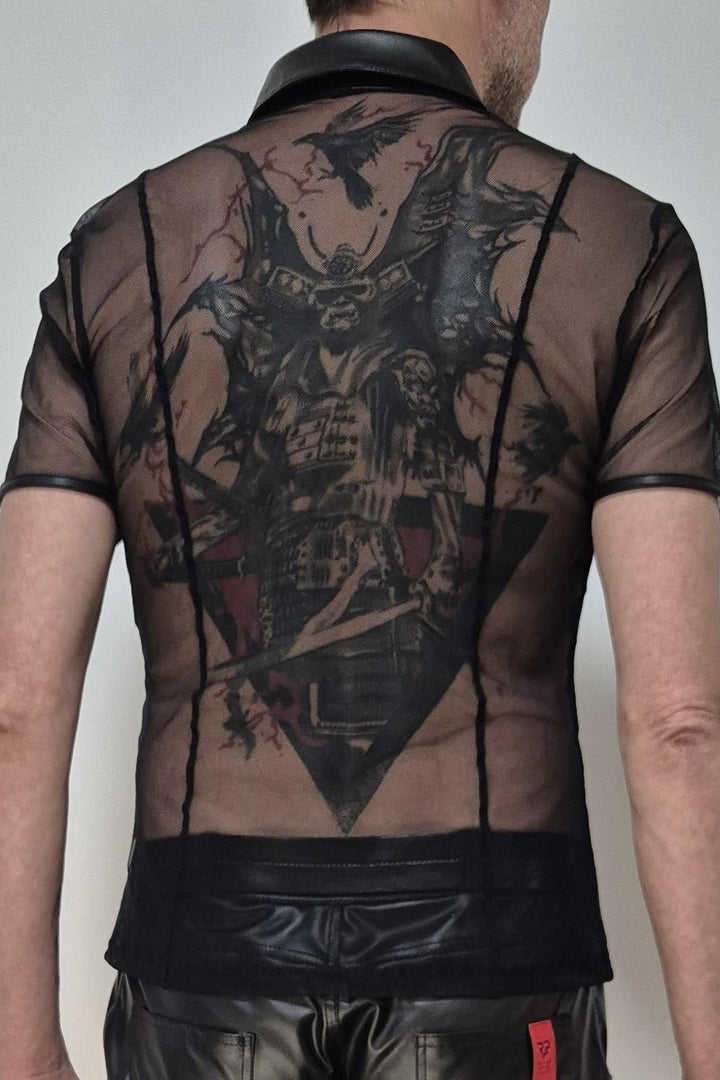 Wetlook Shirt RMUgo mit Mesh und Steppnähten am Rücken – Rückansicht
