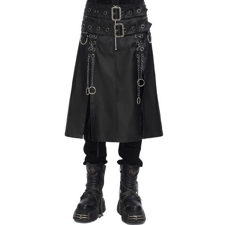 Detailaufnahme der Ketten durch Ösen mit O-Ringen für industriellen Look