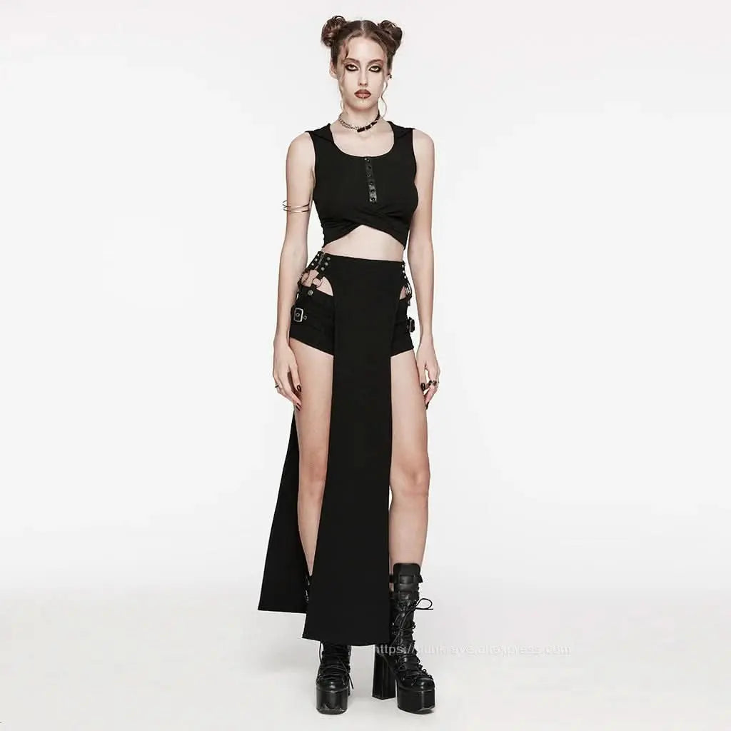 Punk Rave Tanktop kombiniert zu Gothic Streetwear