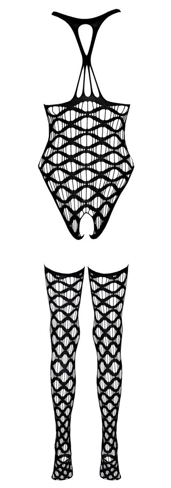 Ganzkörperaufnahme des Sets mit Body und Strümpfen – perfekte Mischung aus Stil & Sexappeal
