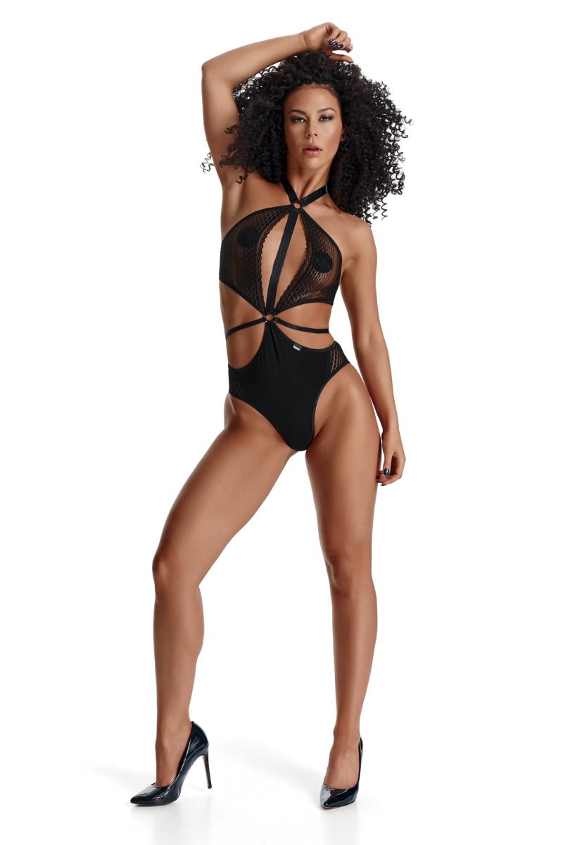 schwarzer Body ouvert LXPerla001 - XXL-2