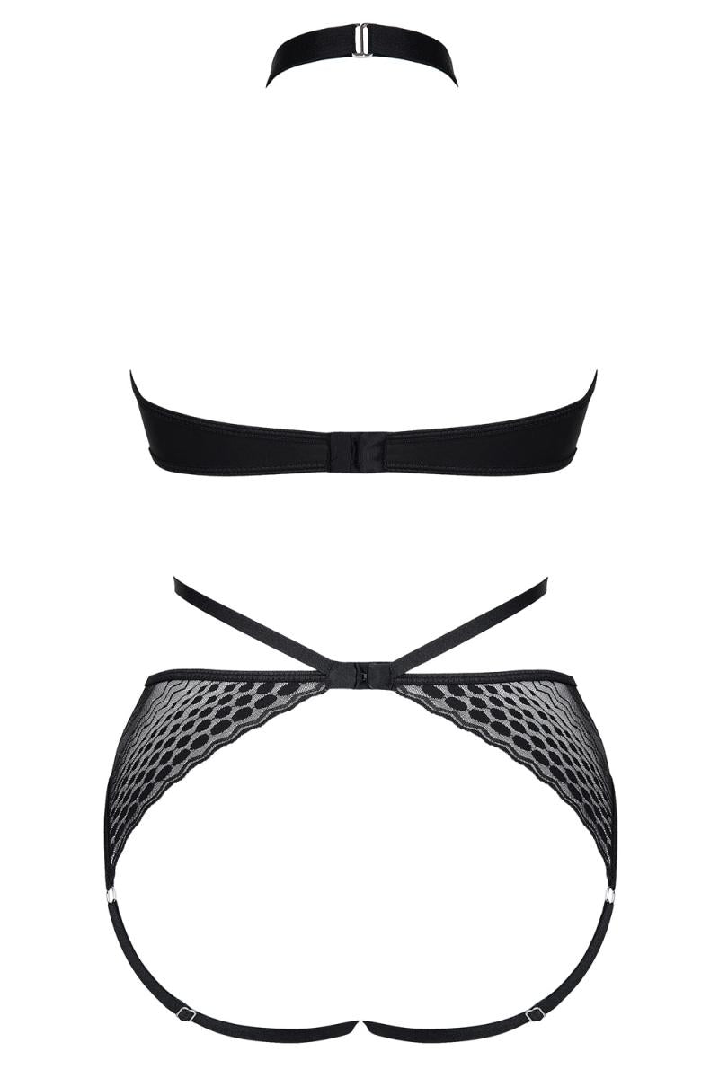 schwarzer Body ouvert LXPerla001 - XXL-1