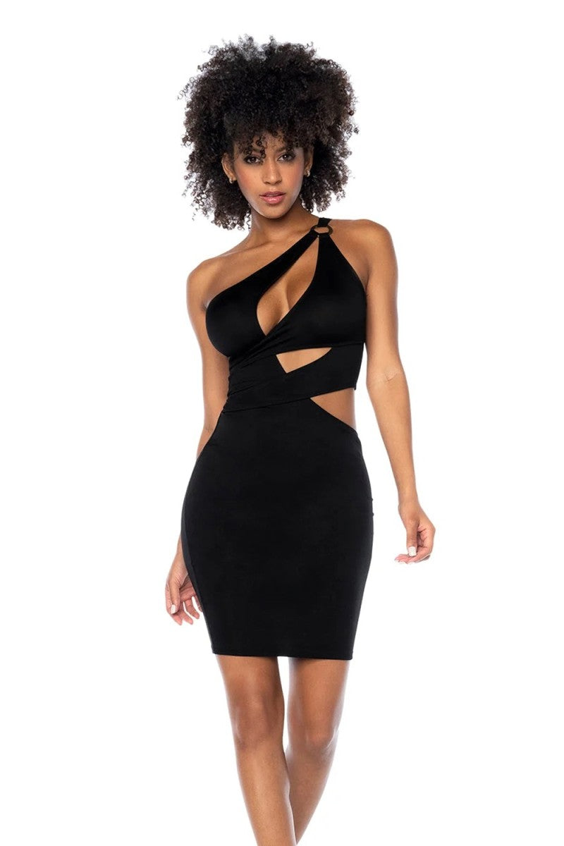 Asymmetrischen Kleid mit Cutouts - MAL40004 - L/XL