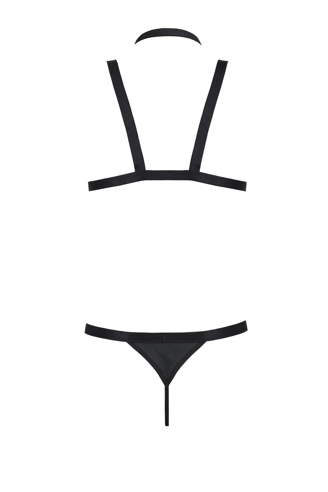 schwarzes Harness Set 039 - 2XL/3XL-1