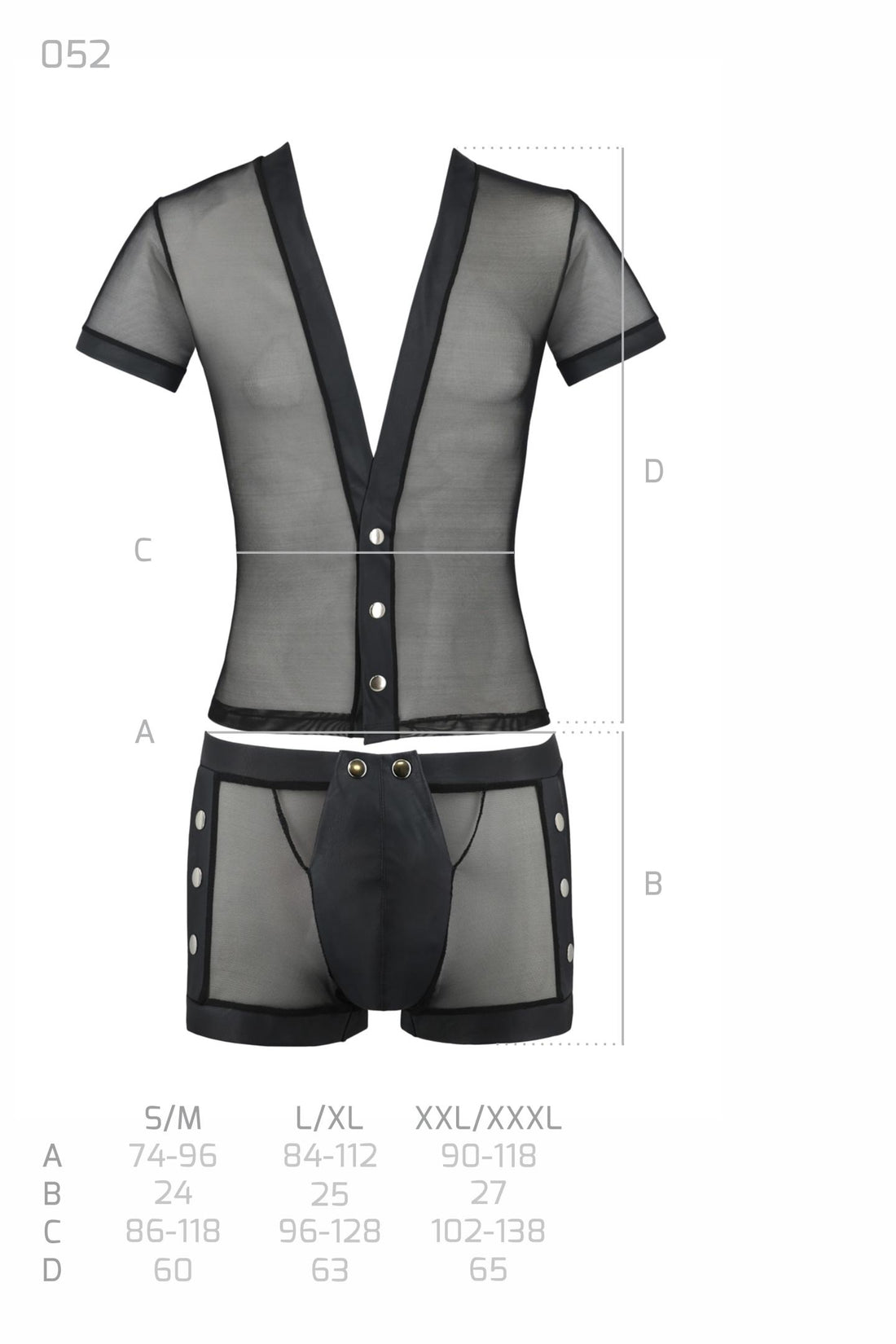 schwarzes Set 052 - 2XL/3XL-6