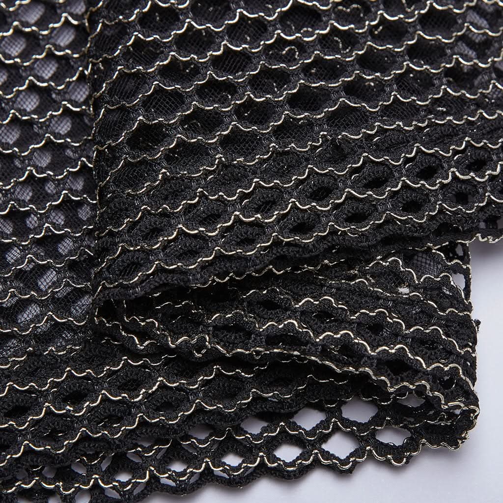 D-Ringe und Nieten an den Schultern – Punk Rave Steampunk Top
