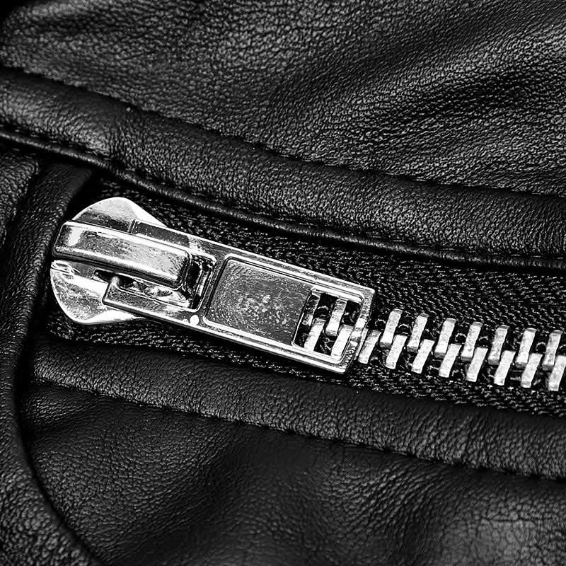 Heavy Metal Leather Pants – Punk Rave Rockhose für rebellische Männer in Lack-Optik