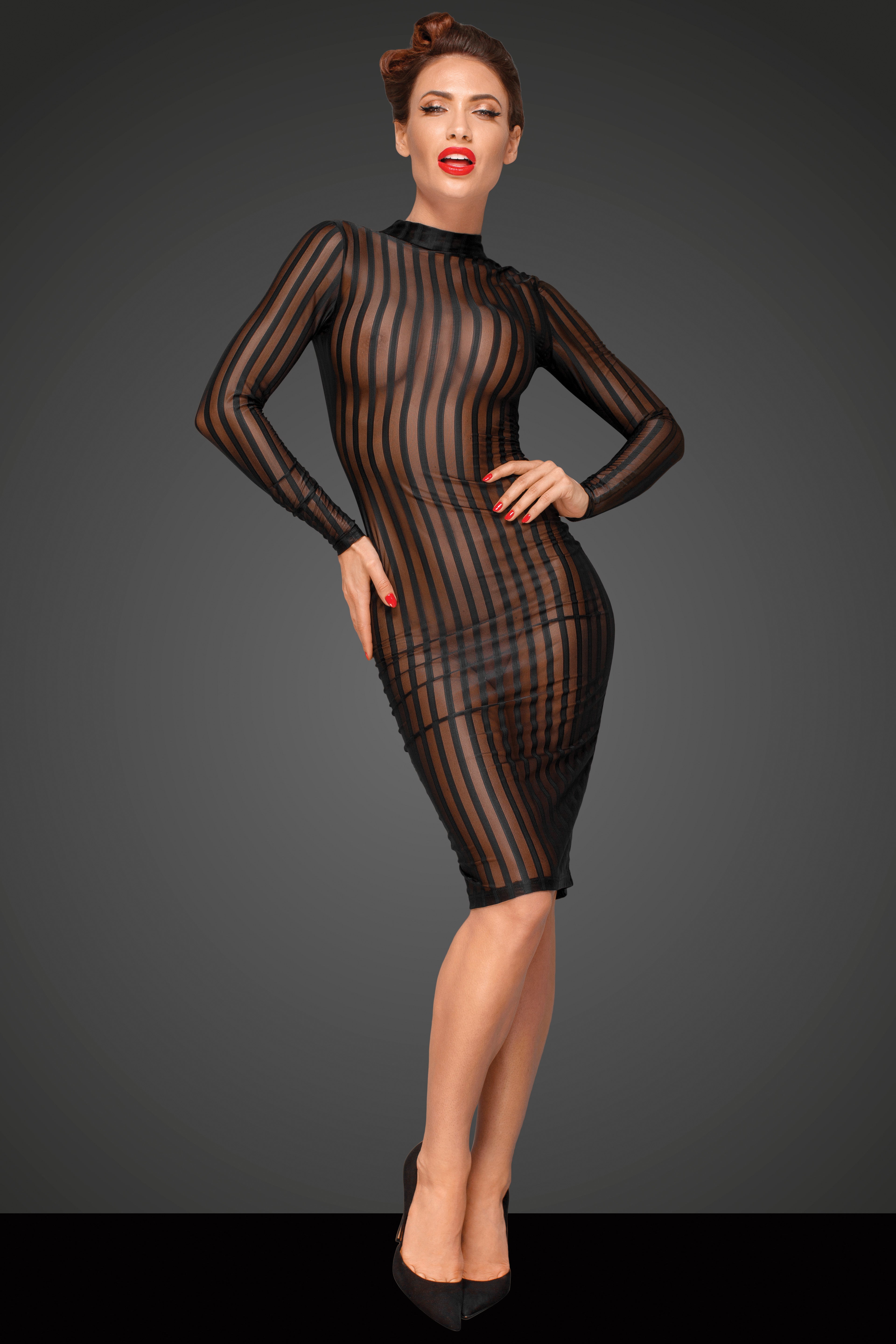 Klassisches Kleid F182 - 3XL