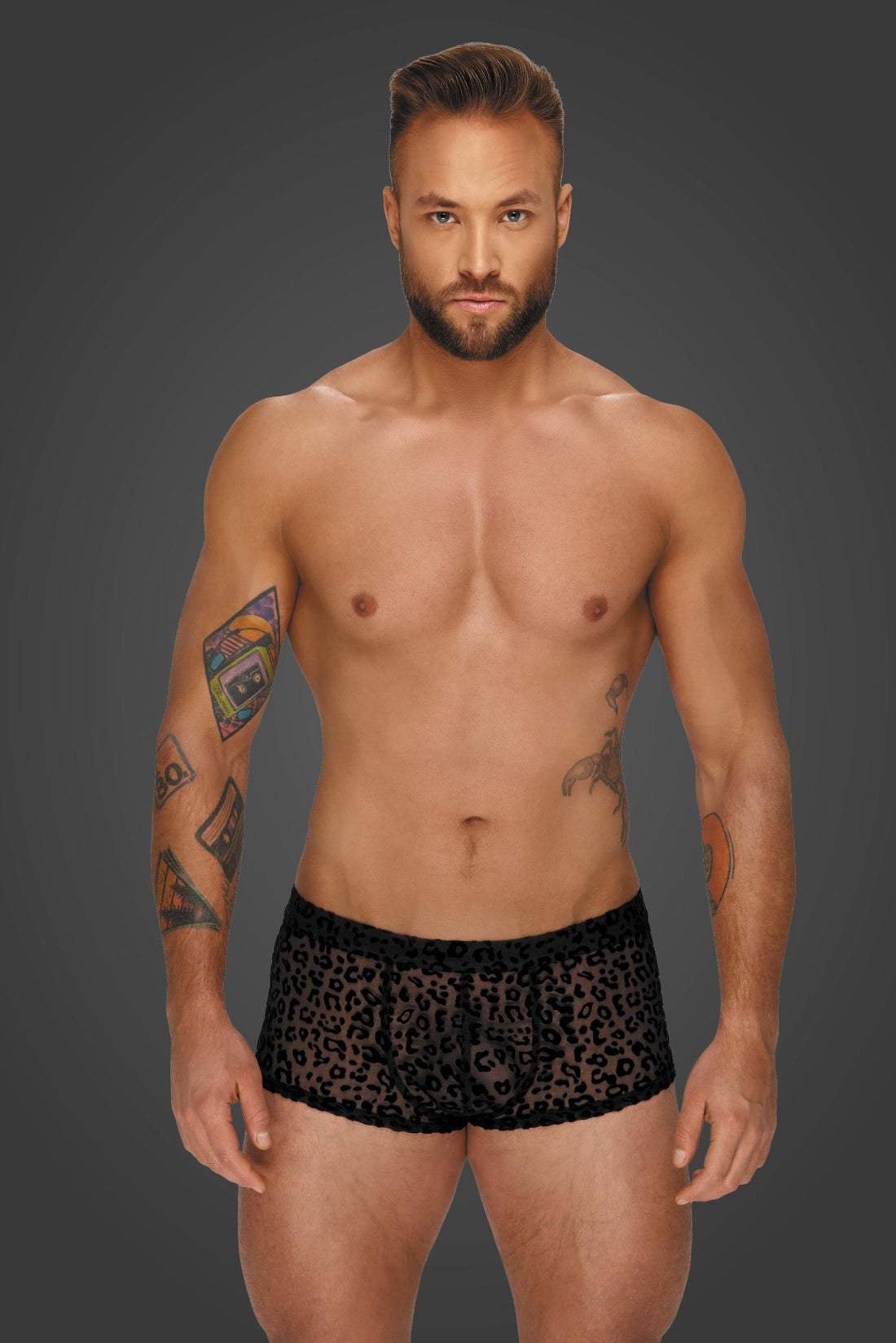 Leopard Flock Shorts H072 - 3XL-2