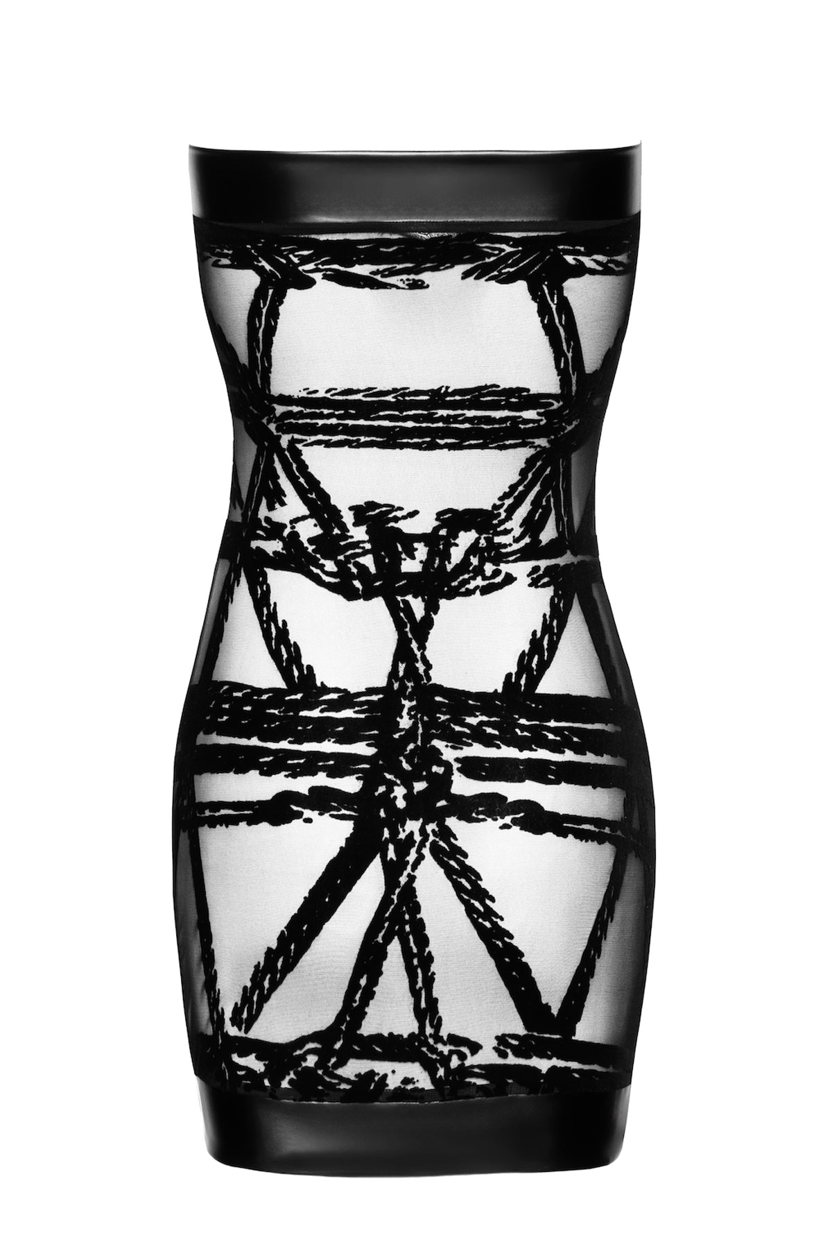 F359 Off-shoulder Minikleid Bondesque - 3XL-1