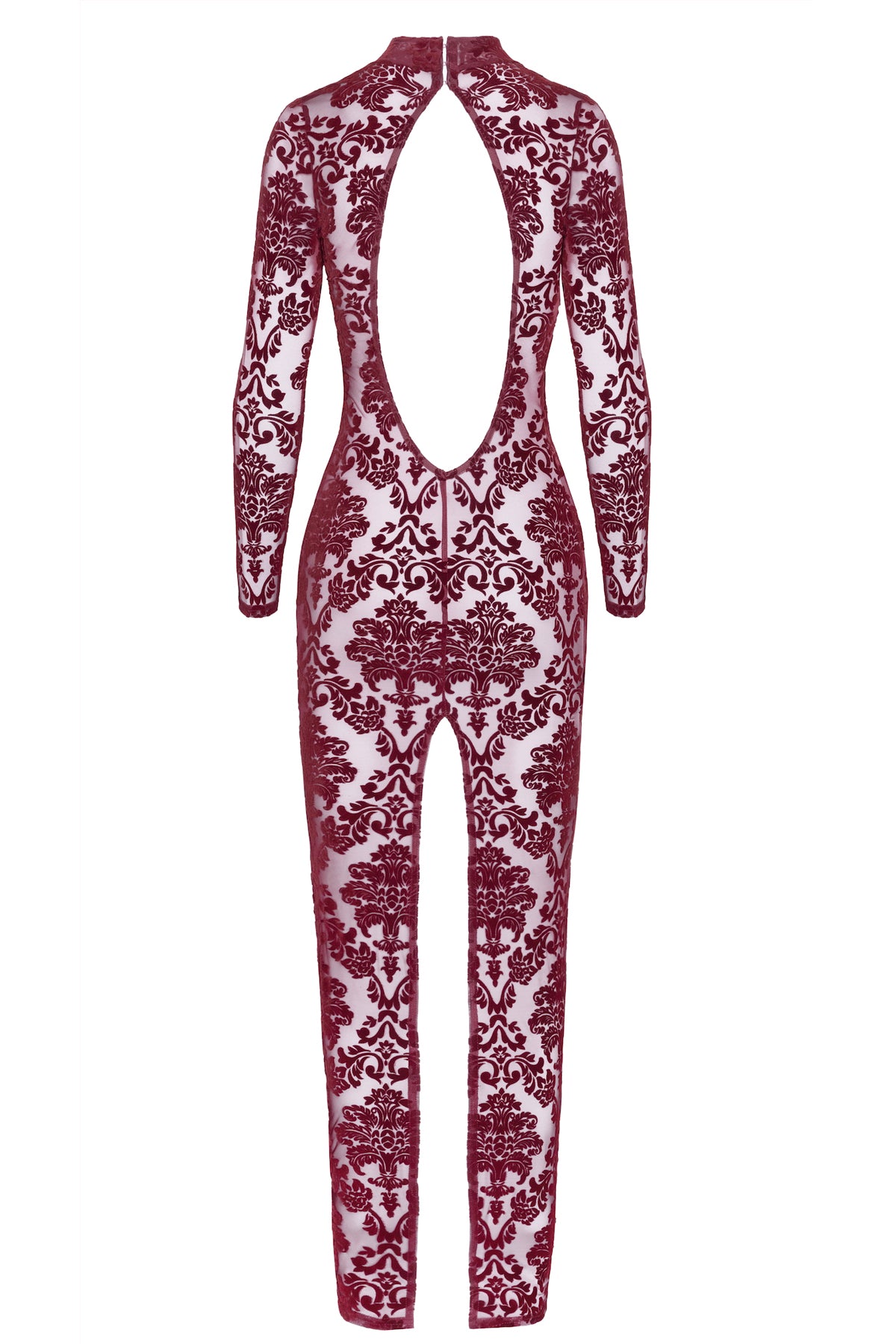 F383 Langes Flockkleid Kink Royal - 3XL-1