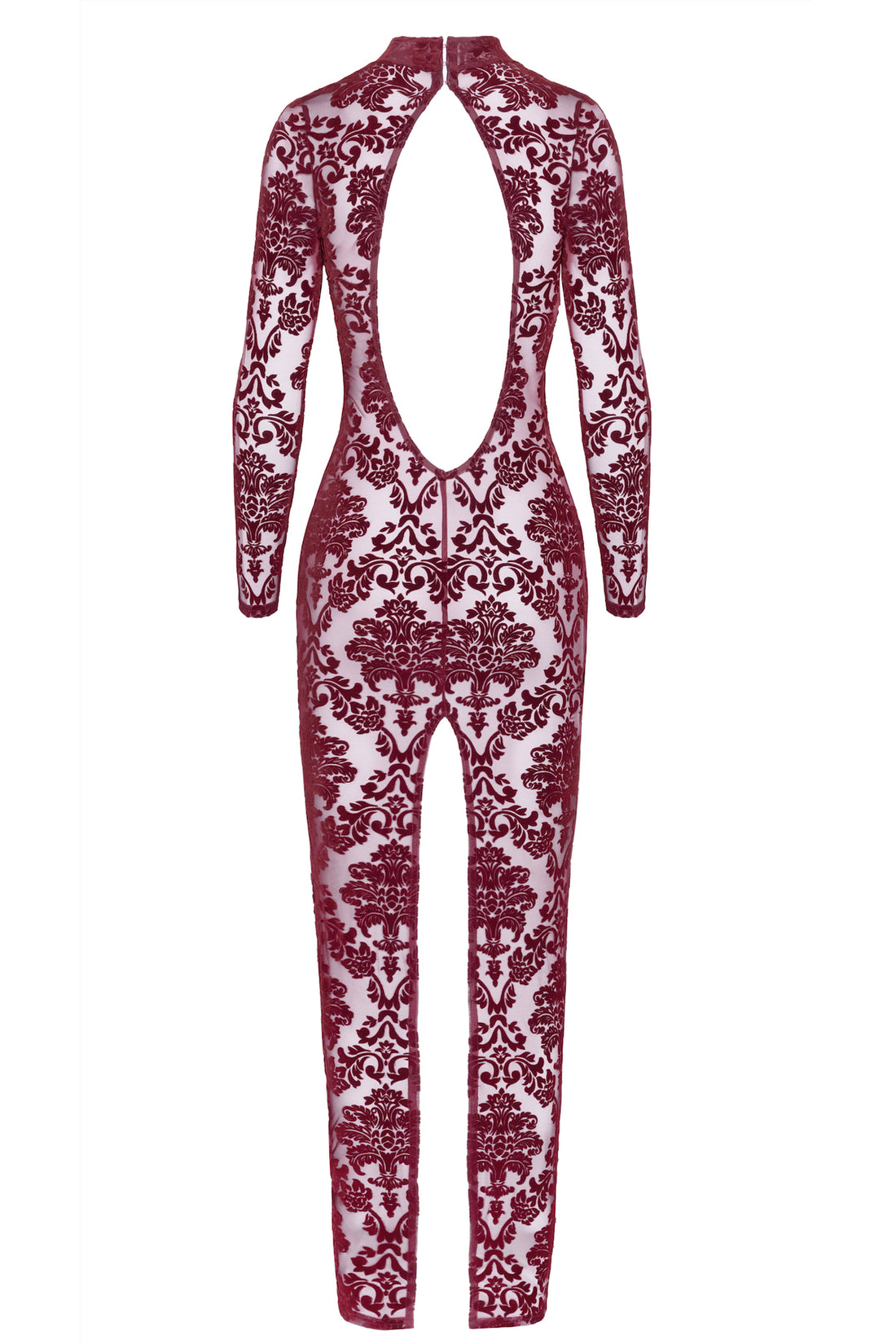 F383 Langes Flockkleid Kink Royal - 3XL-1